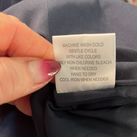 ModCloth Wholly Romantic Dress Midi NWT Sash Size Medium Grecian Navy Blue - Picture 11 of 12